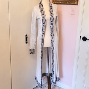 ONE GREY DAY grey duster cardigan